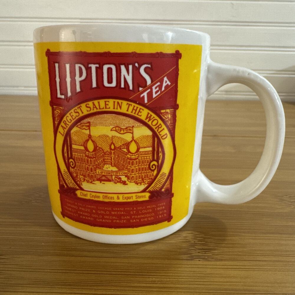 Vintage 1993 Thomas J. Lipton Founder of Lipton's Finest Tea Collector Mug